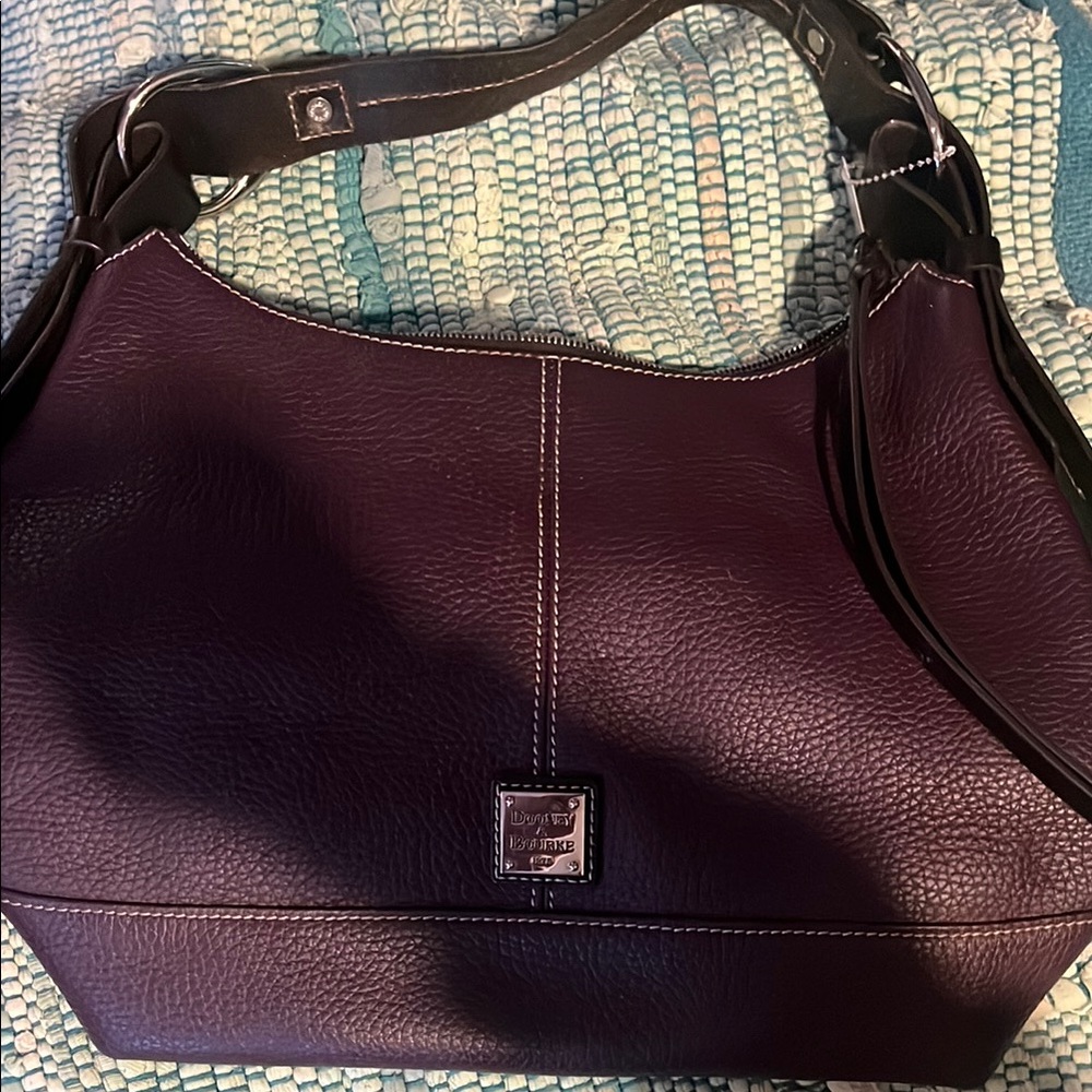 Dooney & Bourke Purple Shoulder Bag with Classic Hobo Style